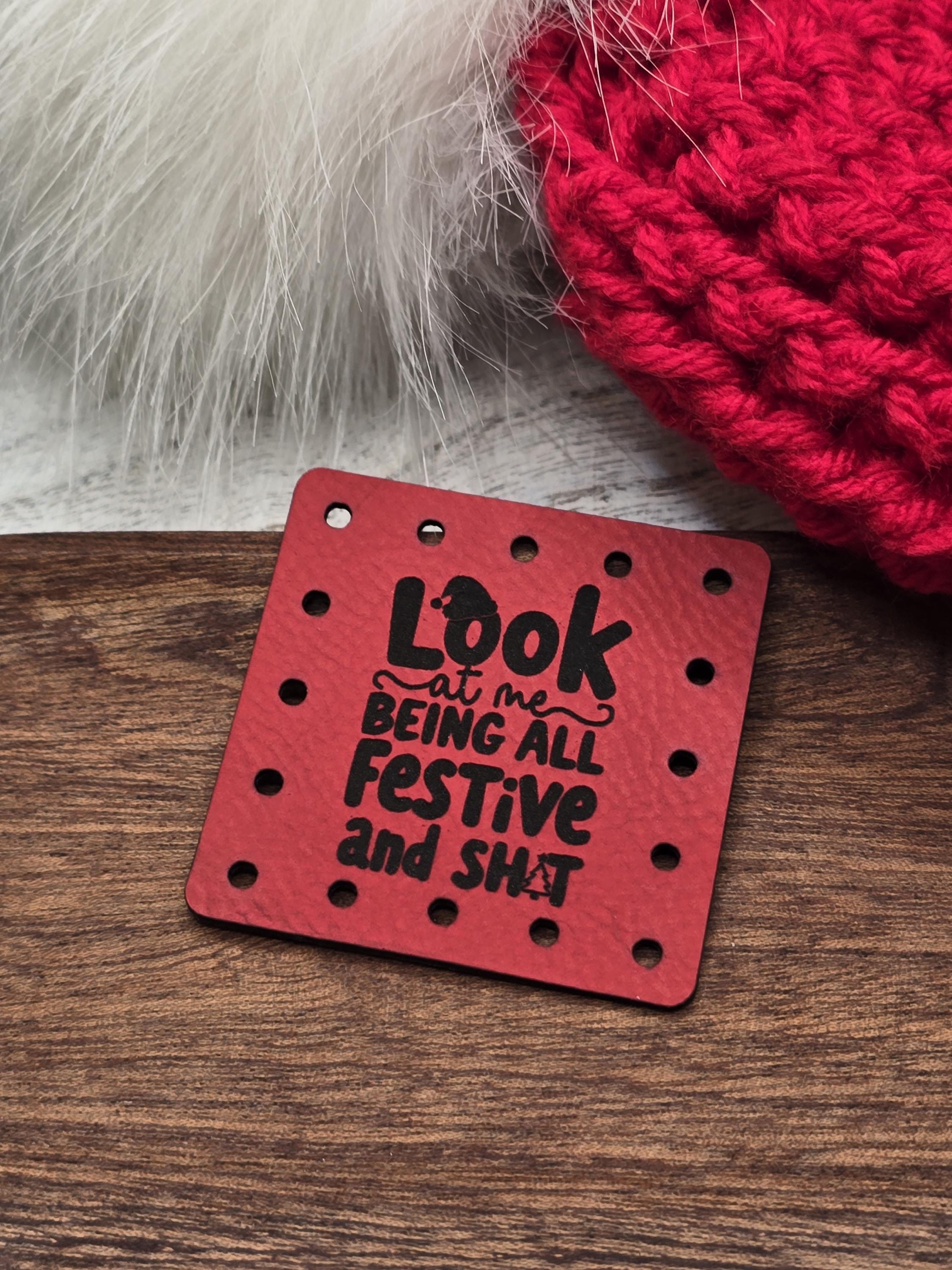 Look at Me Being All Festive and Sh*t faux leather patches — photo 8