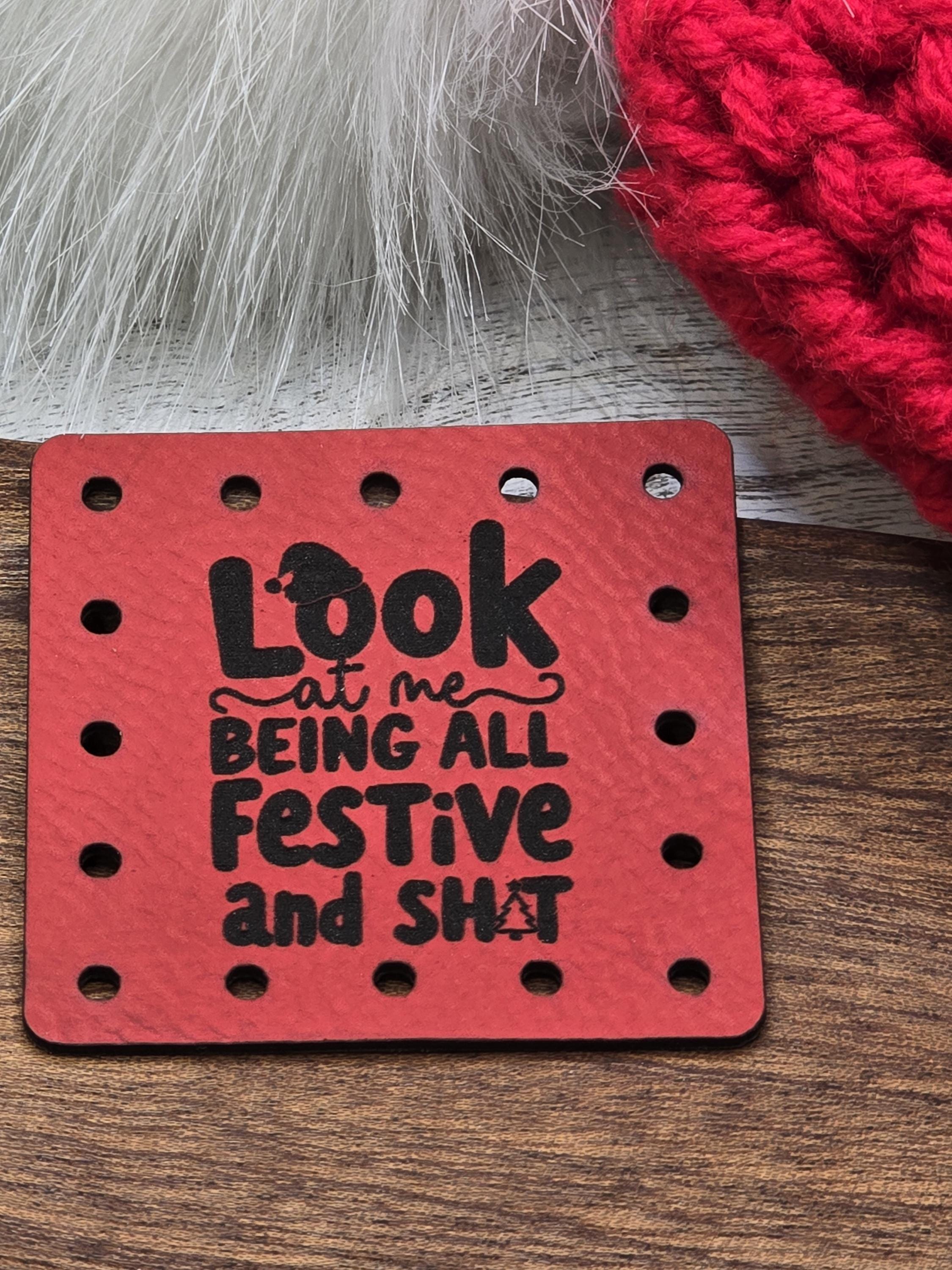 Look at Me Being All Festive and Sh*t faux leather patches — photo 9