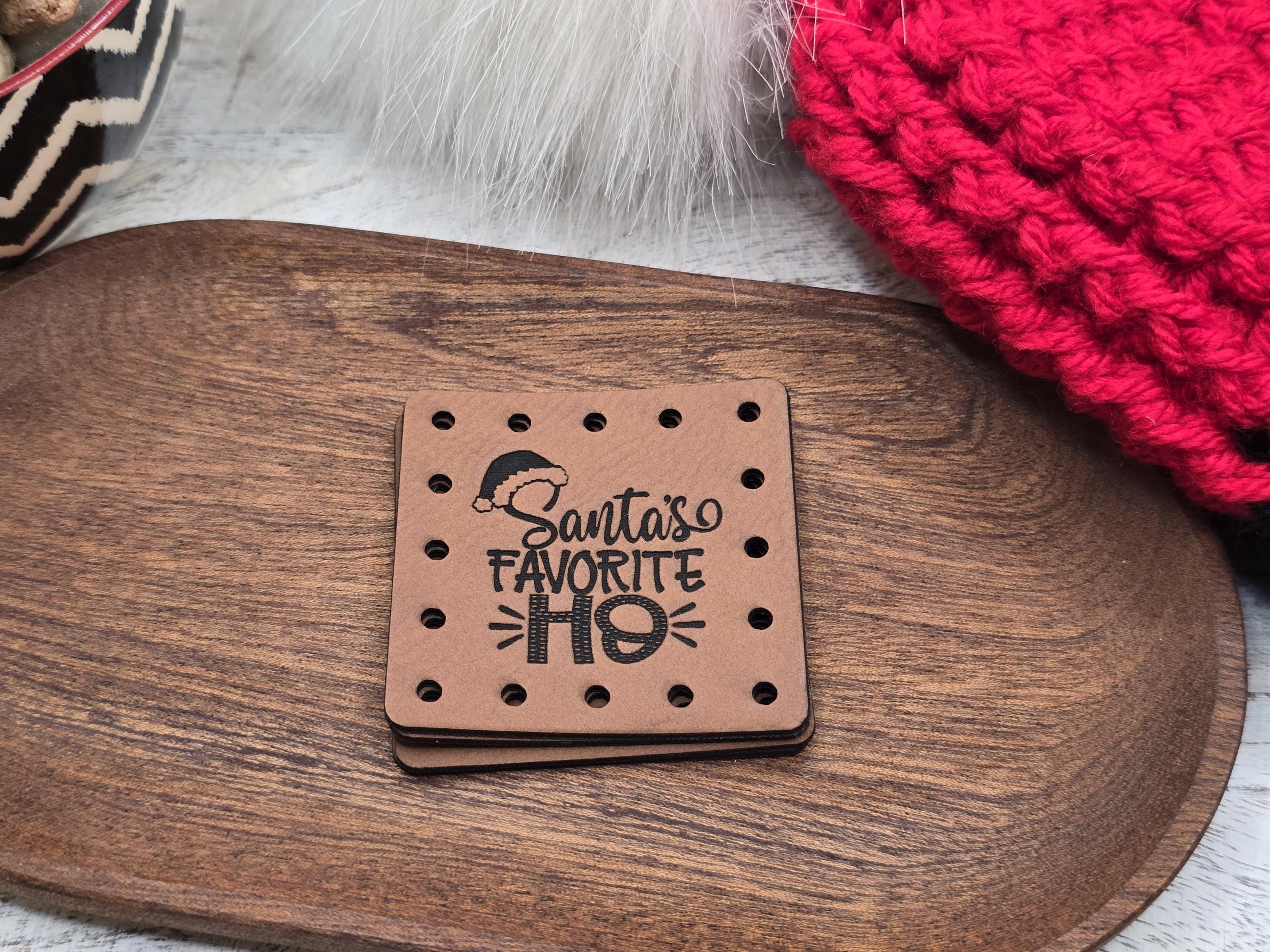 Santa's Favorite Ho faux leather patches — photo 1