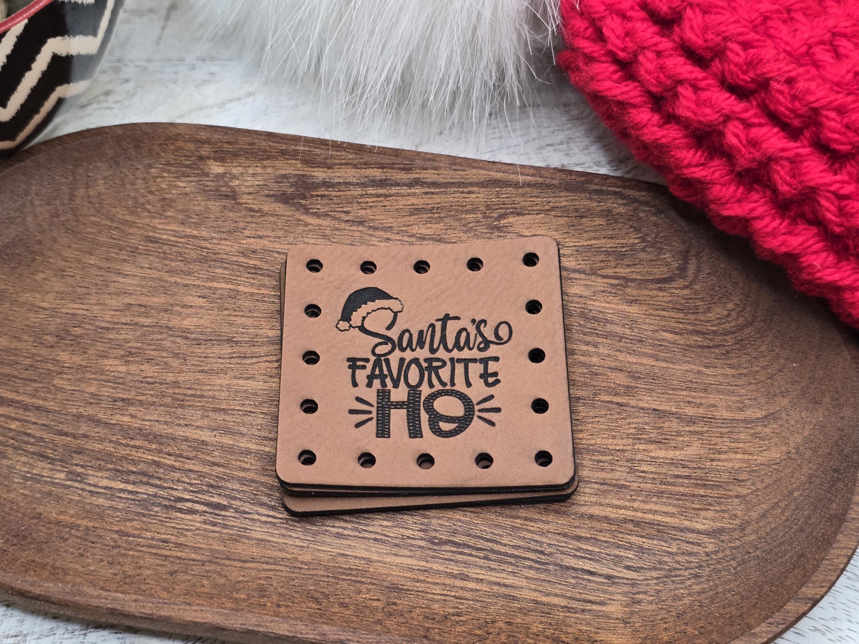 Santa's Favorite Ho faux leather patches — photo 10