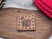 Santa's Favorite Ho faux leather patches — photo 4
