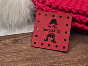 I'm the Sarcastic Elf faux leather patches — photo 5