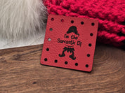 I'm the Sarcastic Elf faux leather patches — photo 6