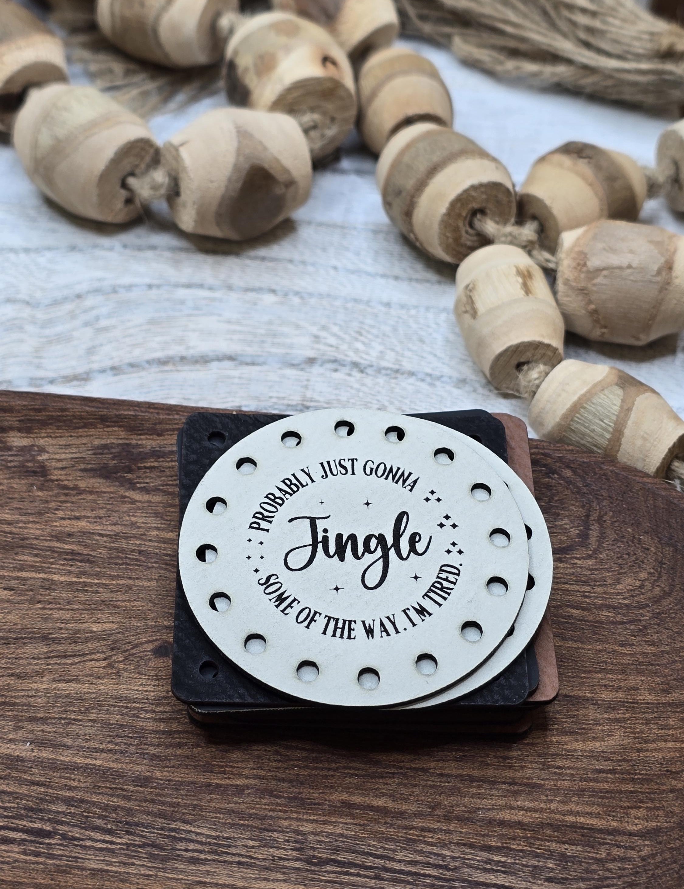 Jingle Some of the Way I'm Tired faux leather patches — photo 2