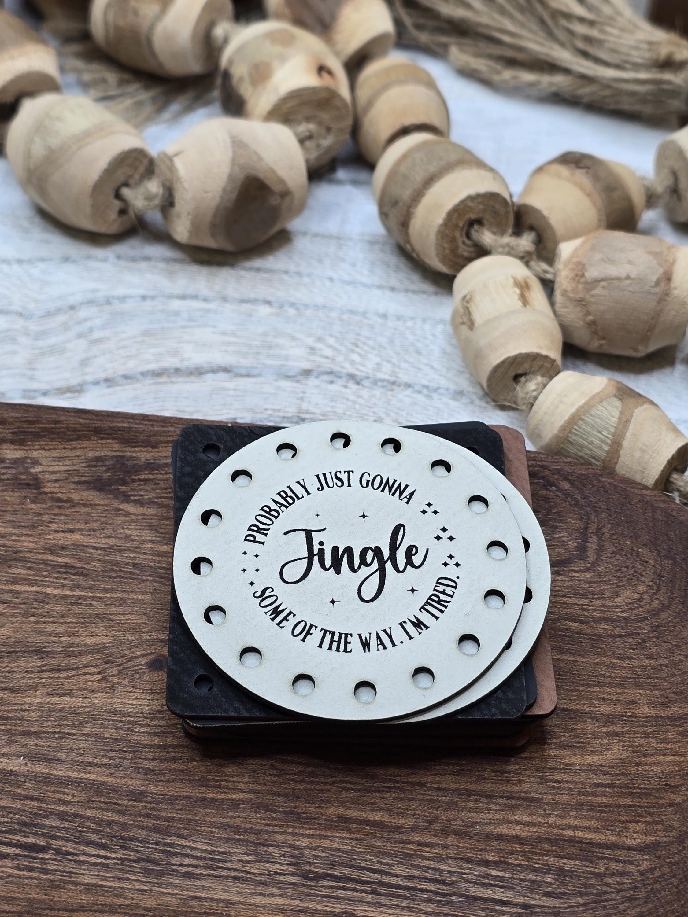 Jingle Some of the Way I'm Tired faux leather patches — photo 3