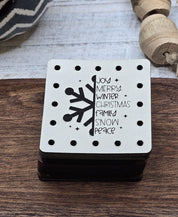 Snowflake Word Art faux leather patches — photo 5