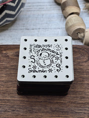 Snowman Word Art faux leather patches — photo 5