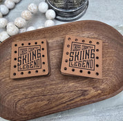 Cross Country Skiing Legend faux leather patches — photo 1