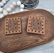 Cross Country Skiing Legend faux leather patches — photo 2
