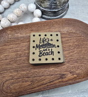 Life’s a Mountain Not a Beach faux leather patches — photo 3