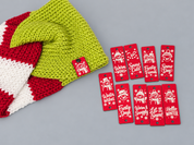 Winter Snowman Sayings Faux Leather Fold-Over Tags – Set of 20 - 0.85 × 2.50 in