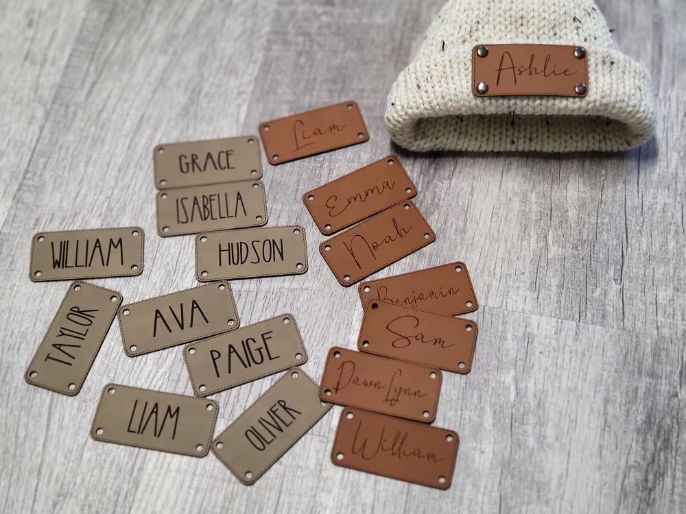 NAME PATCH!  Crochet NAME PATCH!  Crochet Beanie Patch!  Baby Hat! Blanket Patch! Stocking Patches! Backpack Patch! Wedding Date Patch!  Logos Welcome! 4 Sizes!